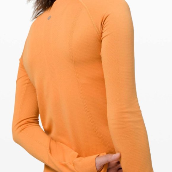 Lululemon Monarch Orange 2020 Release Swiftly Tech Long Sleeve 2.0 - NWT - Picture 6 of 7